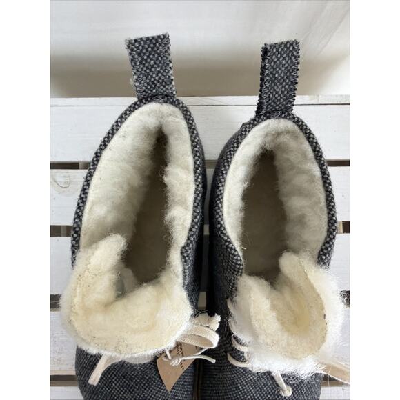 NWT Bos Co Cake ASPORTUGUESA Gray Wool Lace Up Chukka Boots #1067 Size EU 37 - Picture 5 of 6